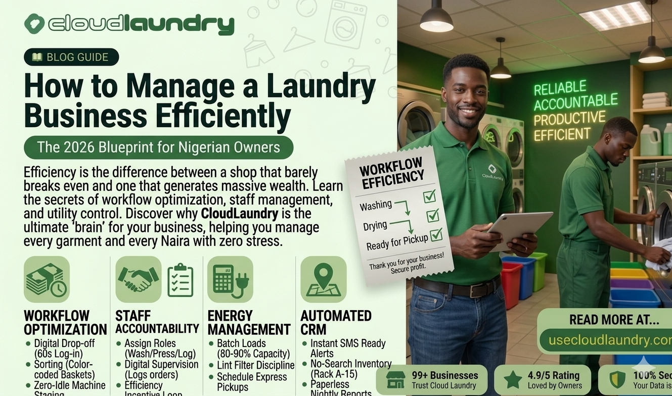 How to Manage a Laundry Business Efficiently: The 2026 Blueprint for Nigerian Owners