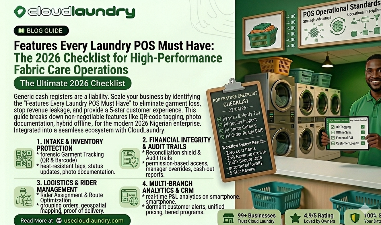 Features Every Laundry POS Must Have: The 2026 Checklist for High-Performance Fabric Care Operations