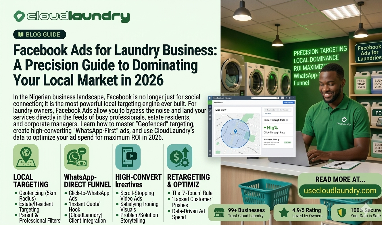 Facebook Ads for Laundry Business: A Precision Guide to Dominating Your Local Market in 2026