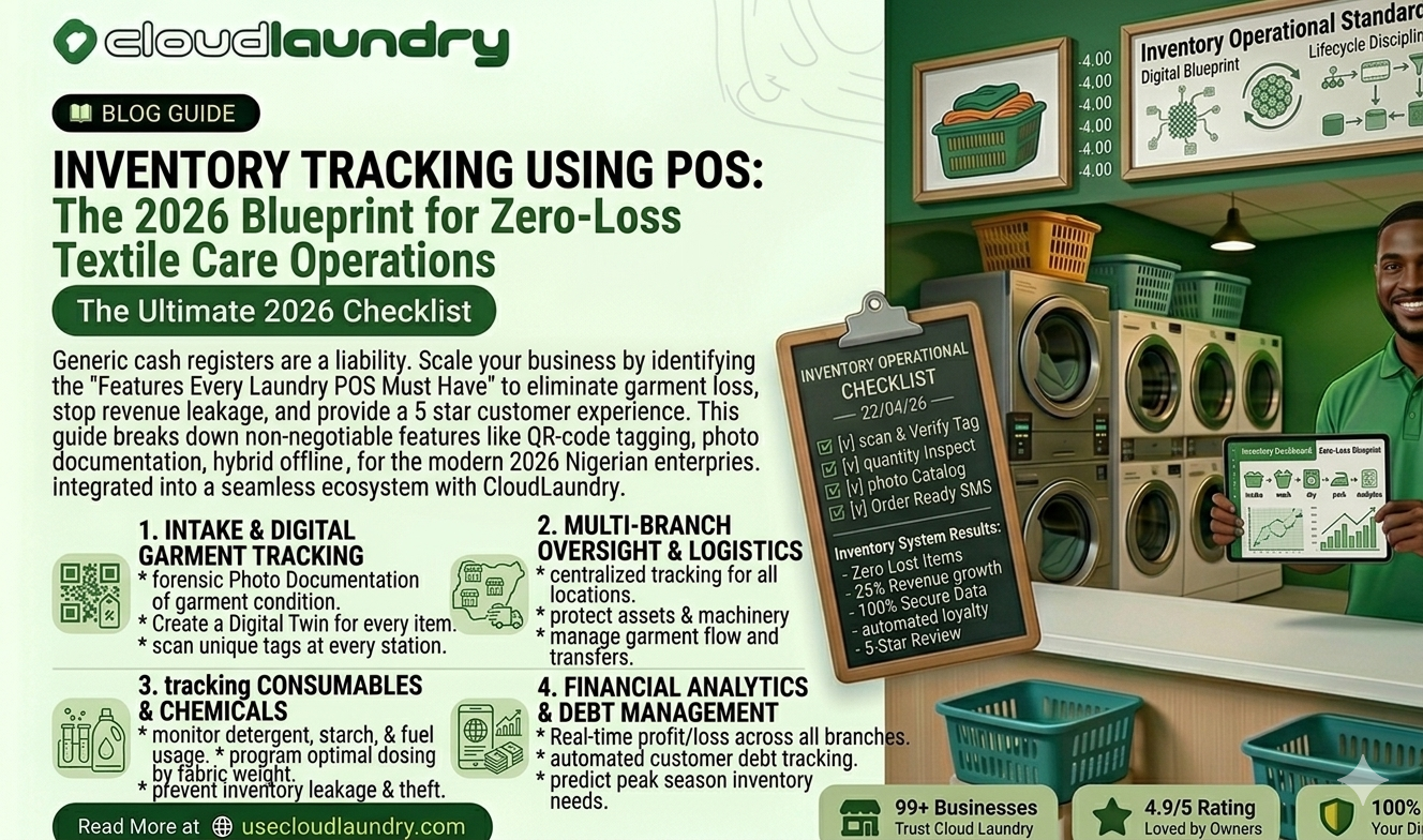 Inventory Tracking Using POS: The 2026 Blueprint for Zero-Loss Textile Care Operations