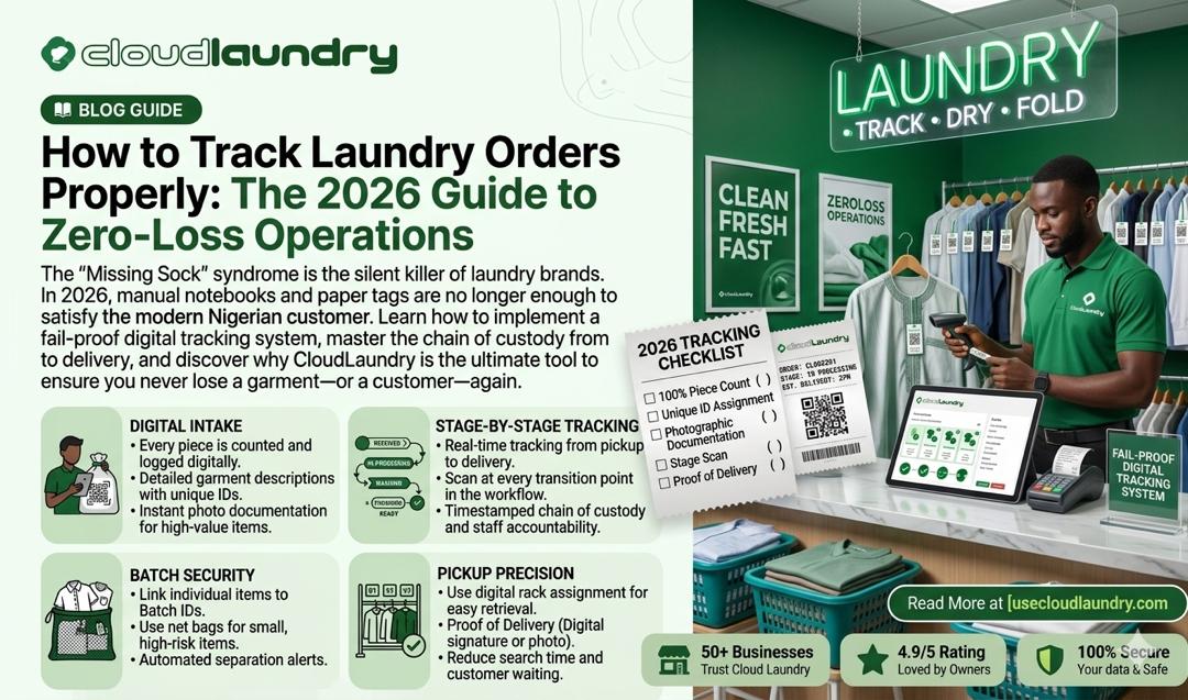 How to Track Laundry Orders Properly: The 2026 Guide to Zero-Loss Operations