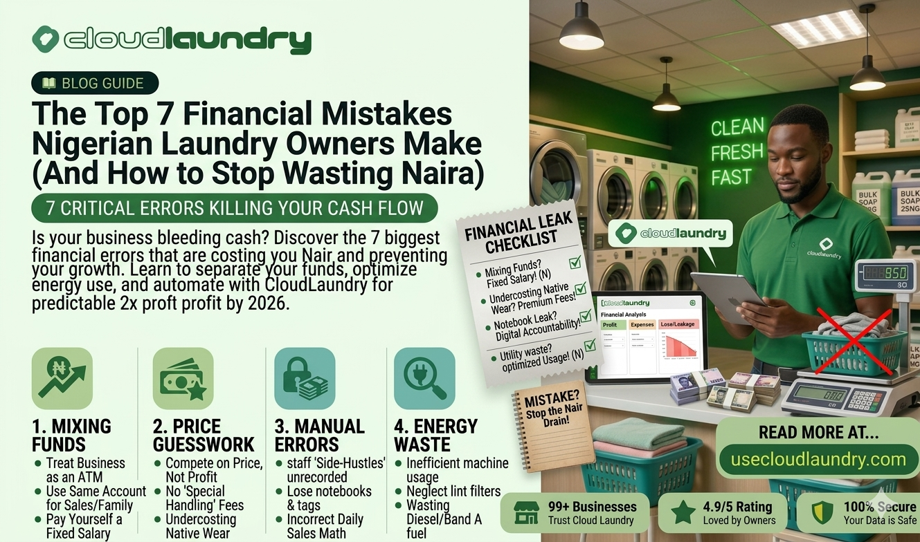 The Top 7 Financial Mistakes Nigerian Laundry Owners Make (And How to Stop Wasting Naira)