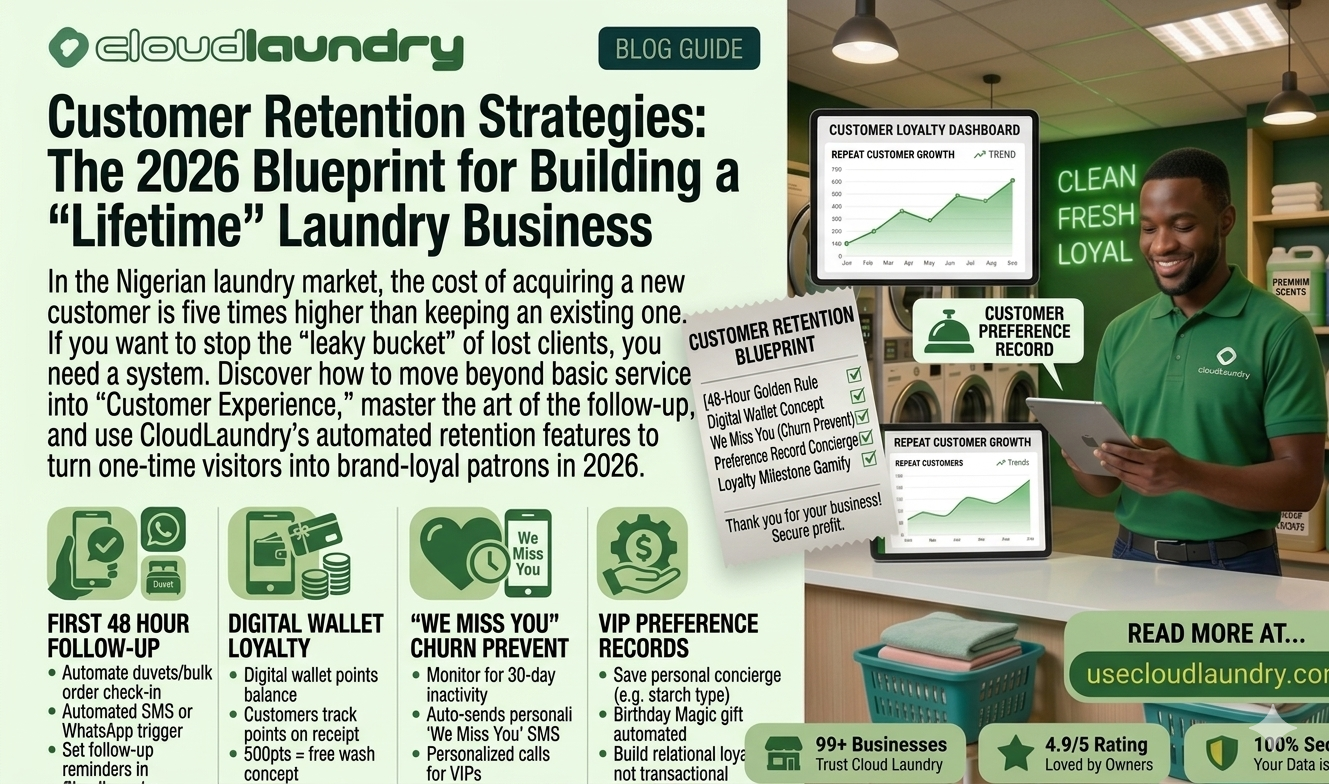 Customer Retention Strategies: The 2026 Blueprint for Building a "Lifetime" Laundry Business