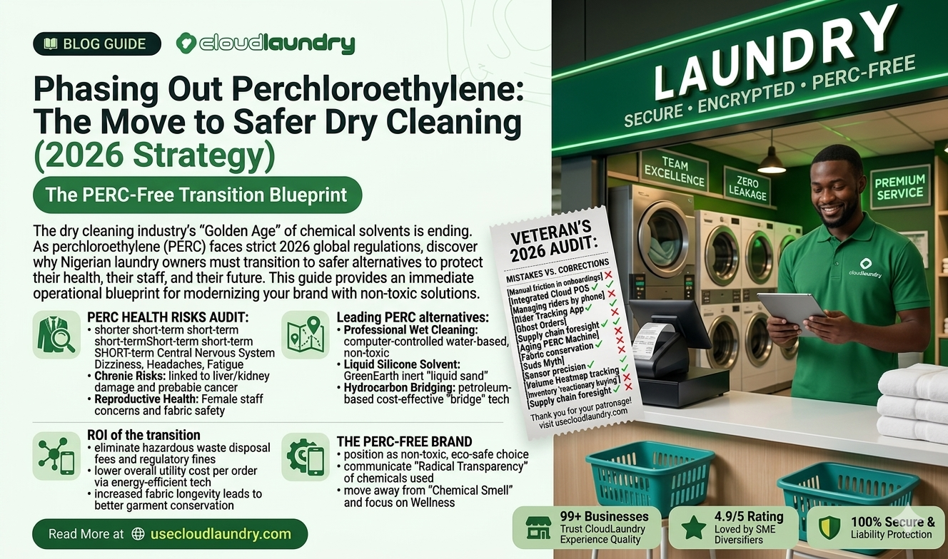 Phasing Out Perchloroethylene: The Move to Safer Dry Cleaning (2026 Strategy)