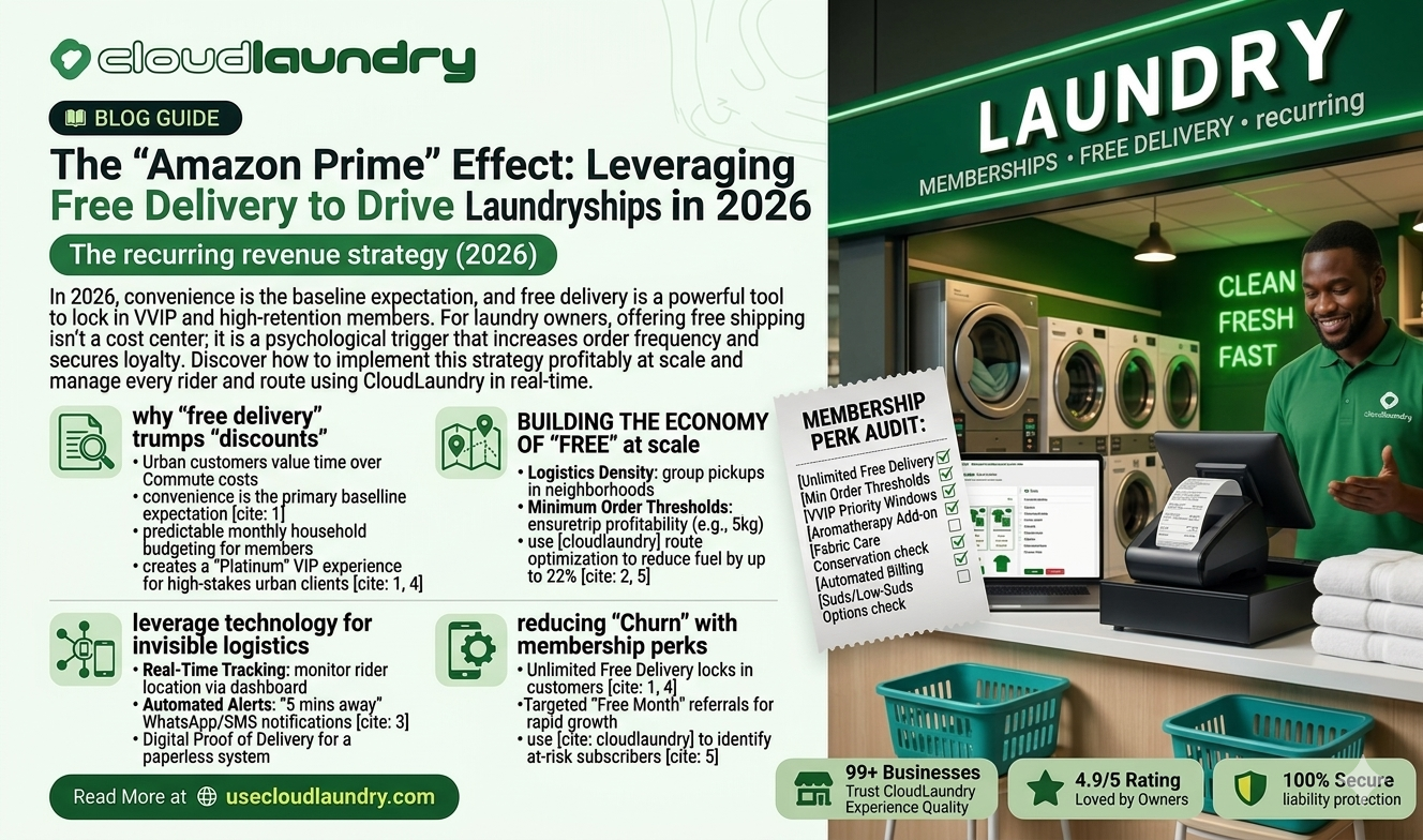 The "Amazon Prime" Effect: Leveraging Free Delivery to Drive Laundry Memberships in 2026