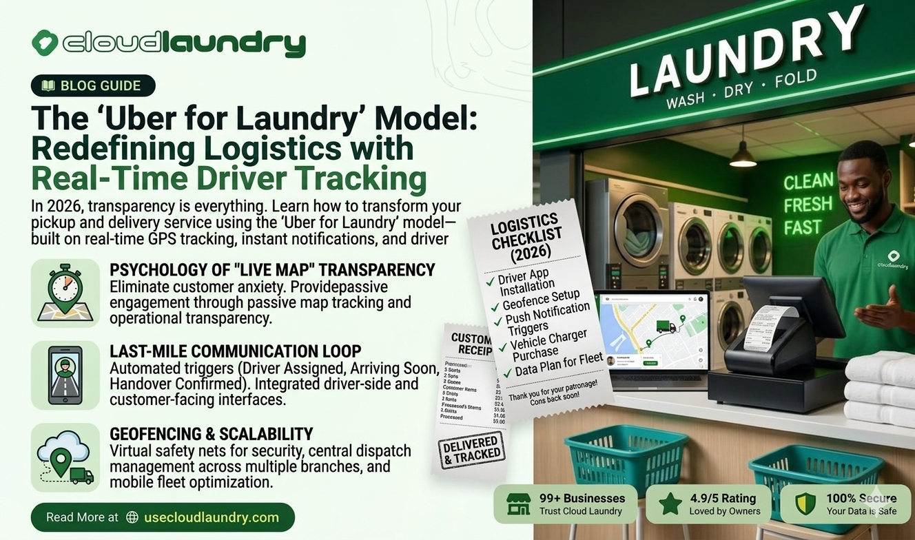 The "Uber for Laundry" Model: Redefining Logistics with Real-Time Driver Tracking