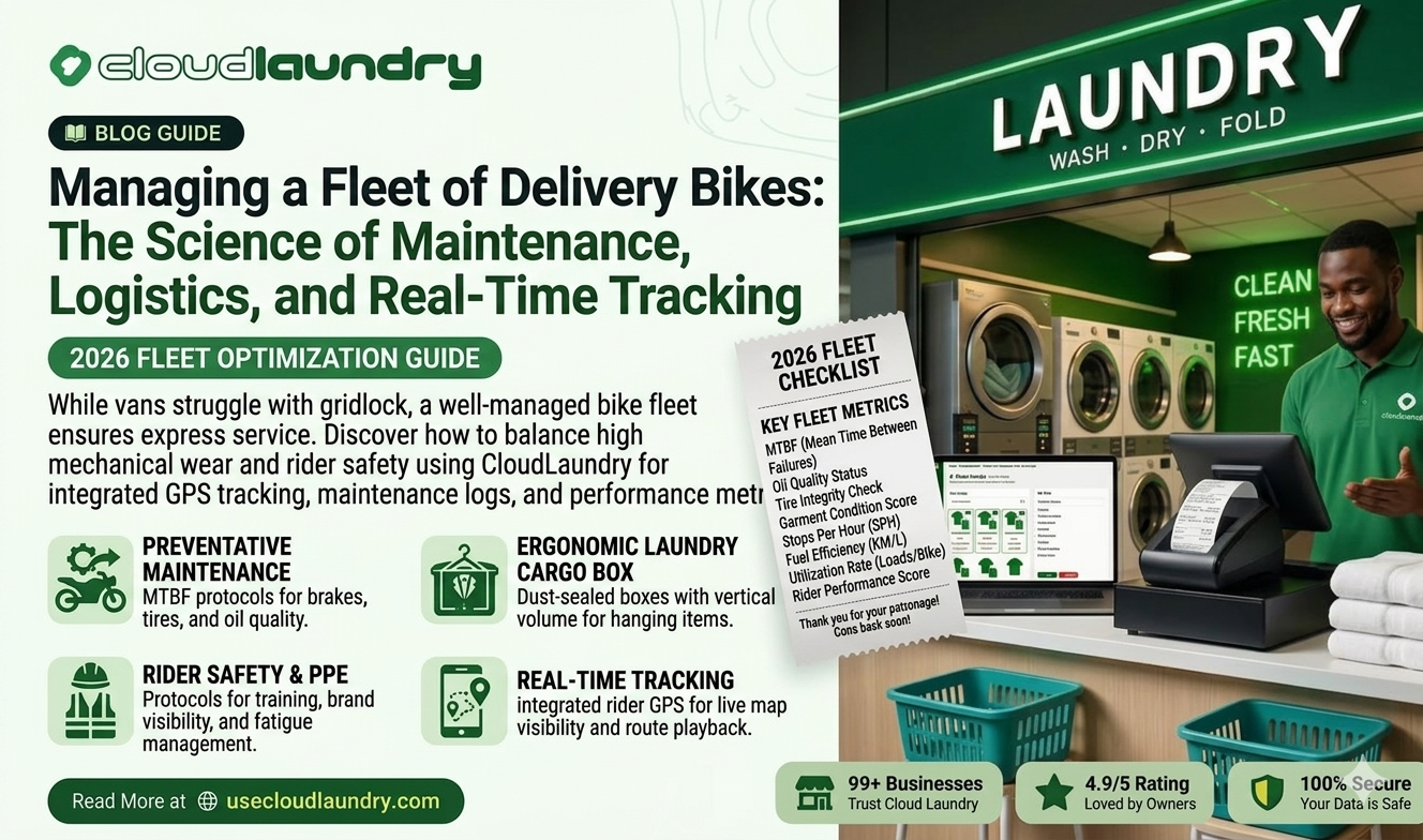 Managing a Fleet of Delivery Bikes: The Science of Maintenance, Logistics, and Real-Time Tracking