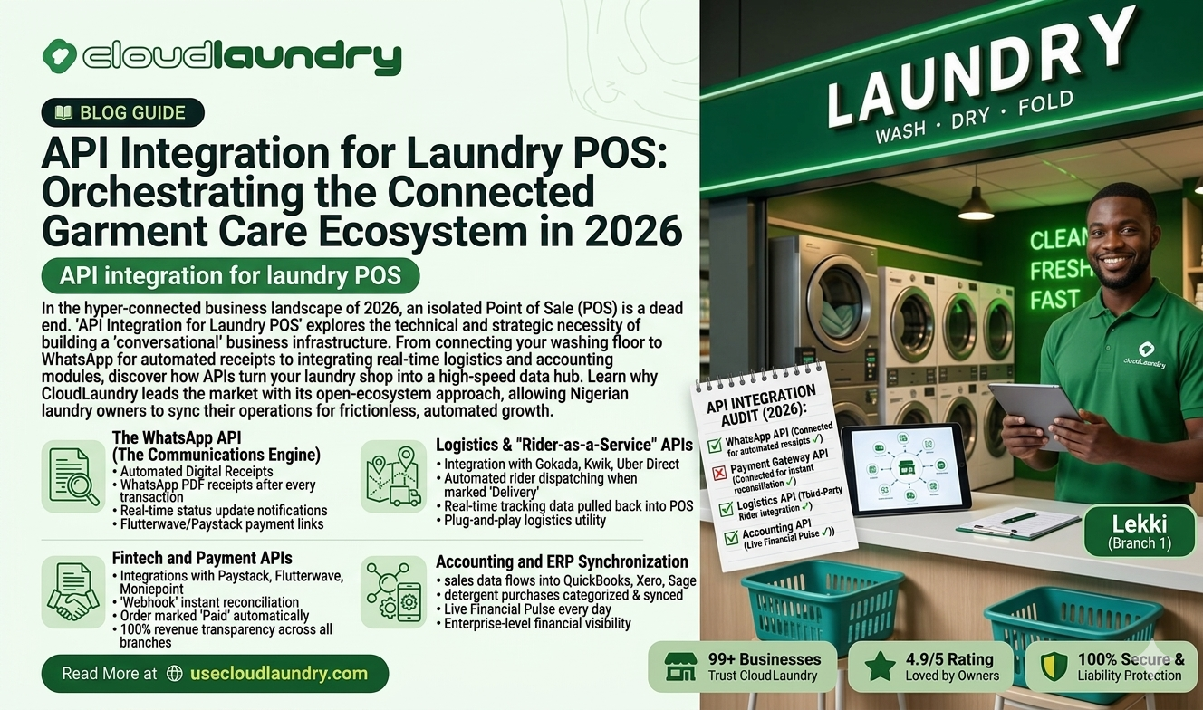 API Integration for Laundry POS: Orchestrating the Connected Garment Care Ecosystem in 2026