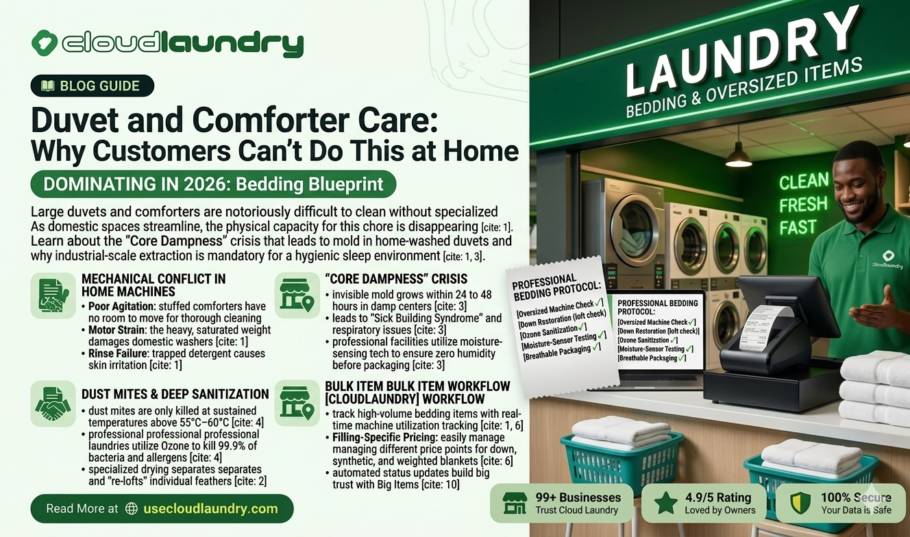 Duvet and Comforter Care: Why Customers Can't Do This at Home