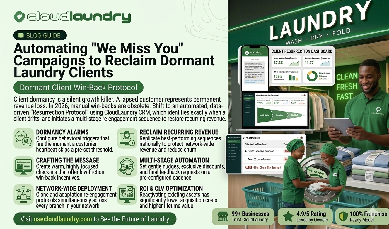 Automating "We Miss You" Campaigns to Reclaim Dormant Laundry Clients