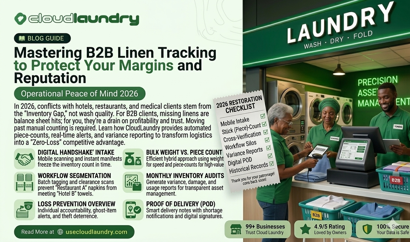 Mastering B2B Linen Tracking to Protect Your Margins and Reputation