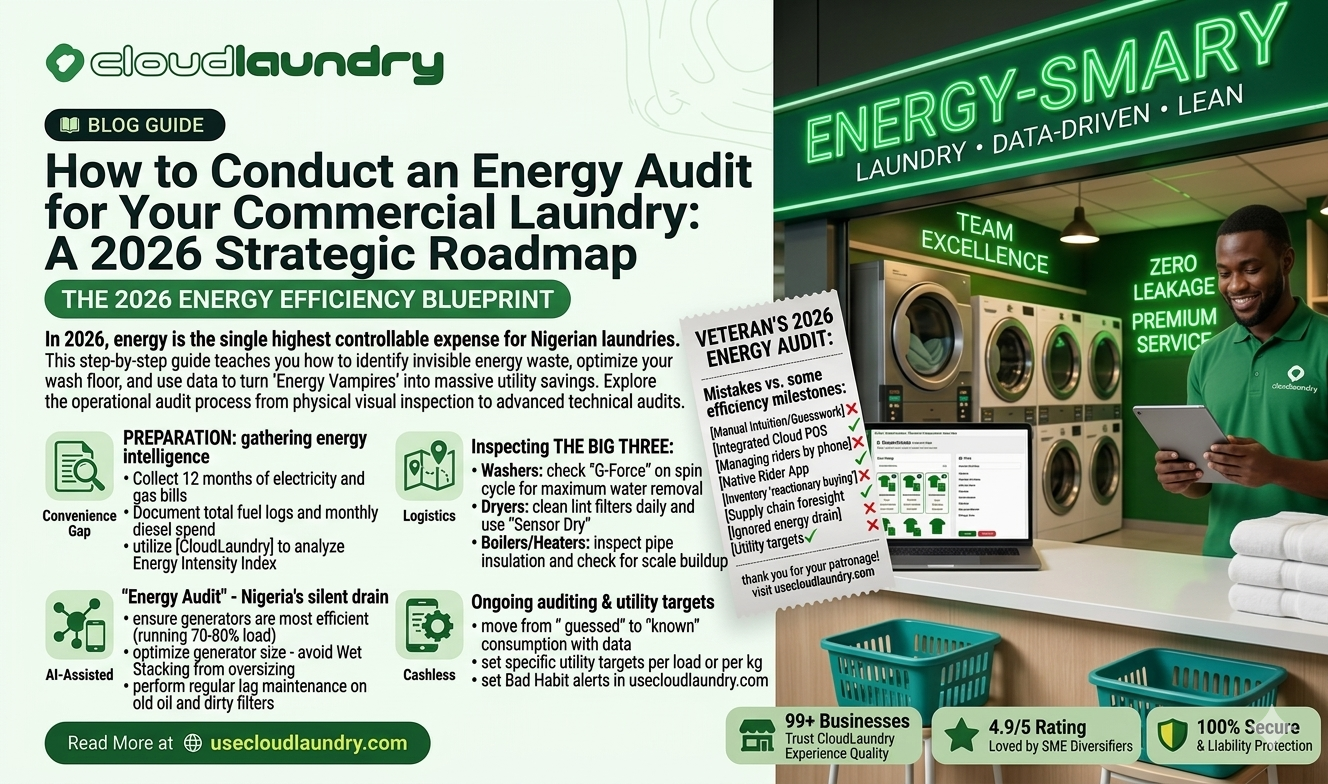 How to Conduct an Energy Audit for Your Commercial Laundry: A 2026 Strategic Roadmap