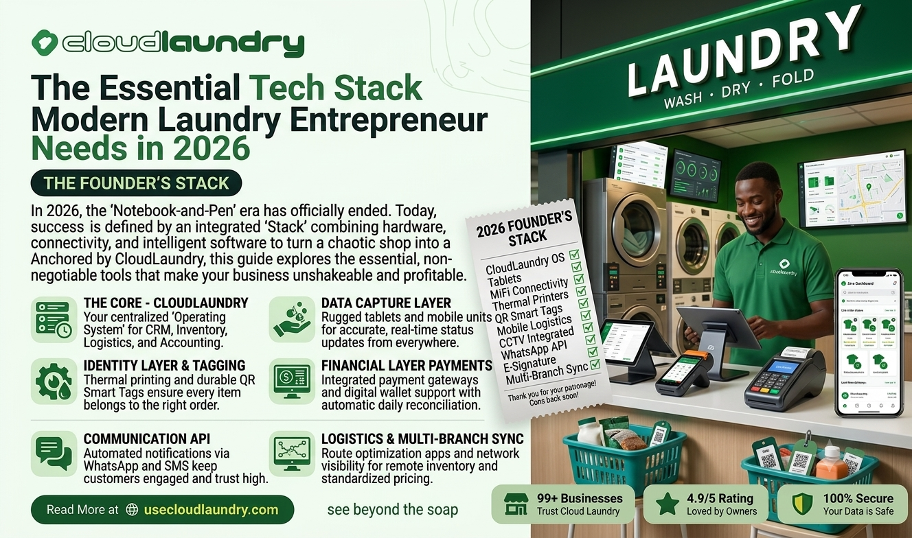 The Essential Tech Stack Every Modern Laundry Entrepreneur Needs in 2026