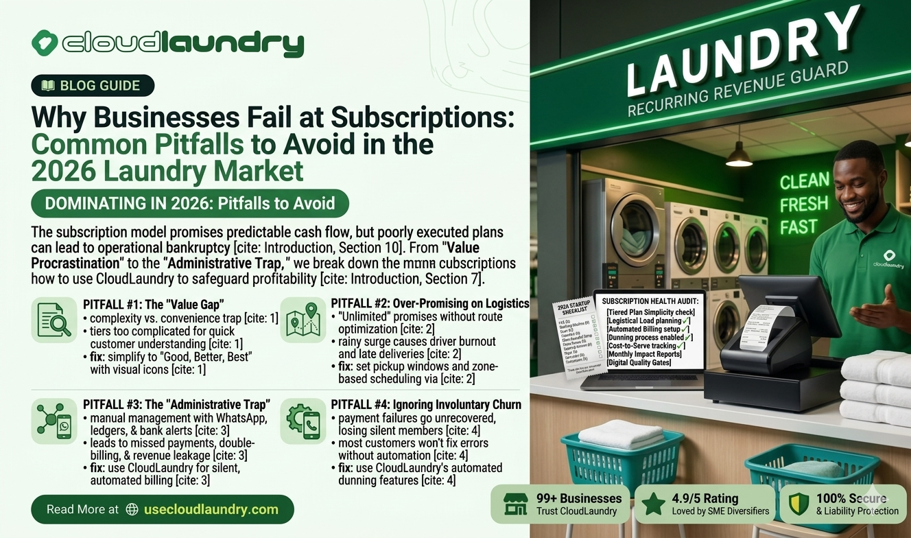 Why Businesses Fail at Subscriptions: Common Pitfalls to Avoid in the 2026 Laundry Market