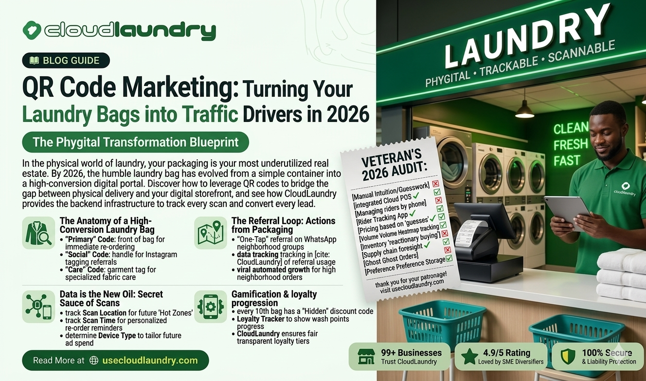 QR Code Marketing: Turning Your Laundry Bags into Traffic Drivers in 2026