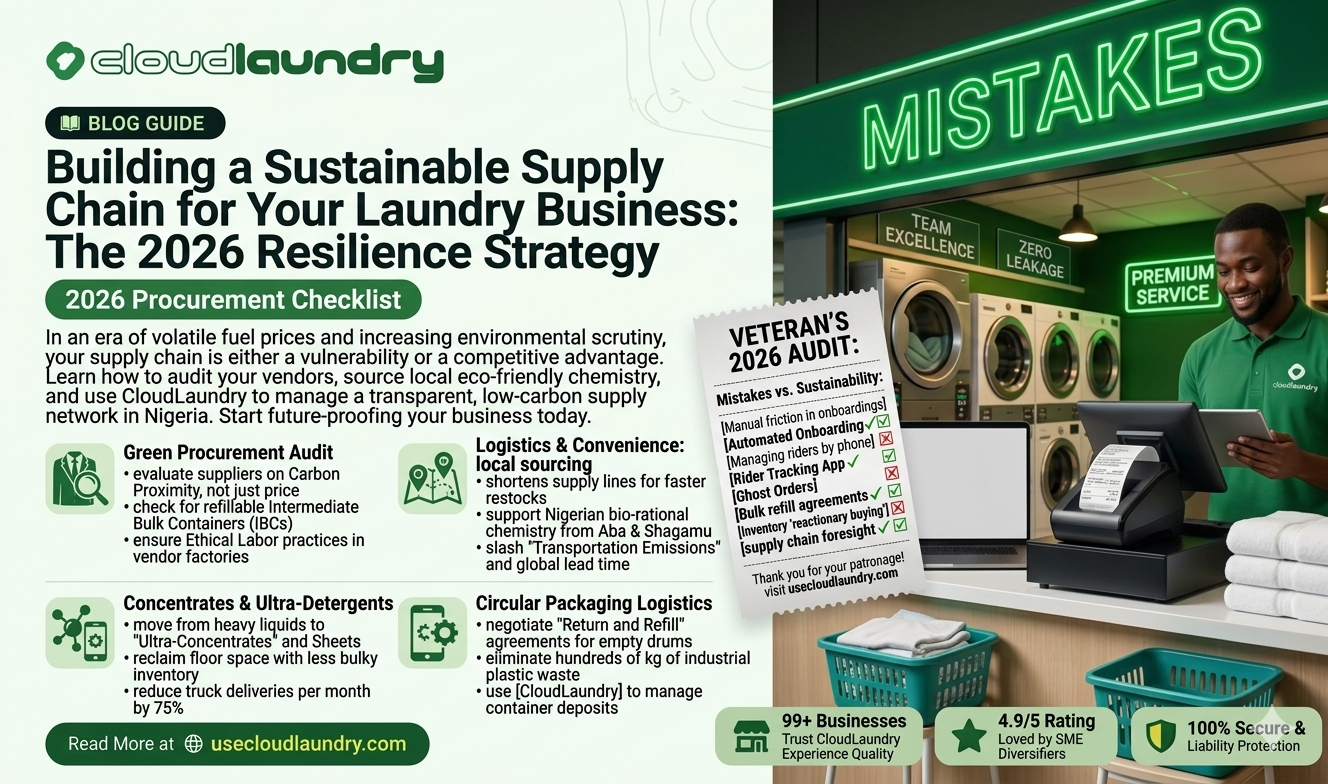 Building a Sustainable Supply Chain for Your Laundry Business: The 2026 Resilience Strategy