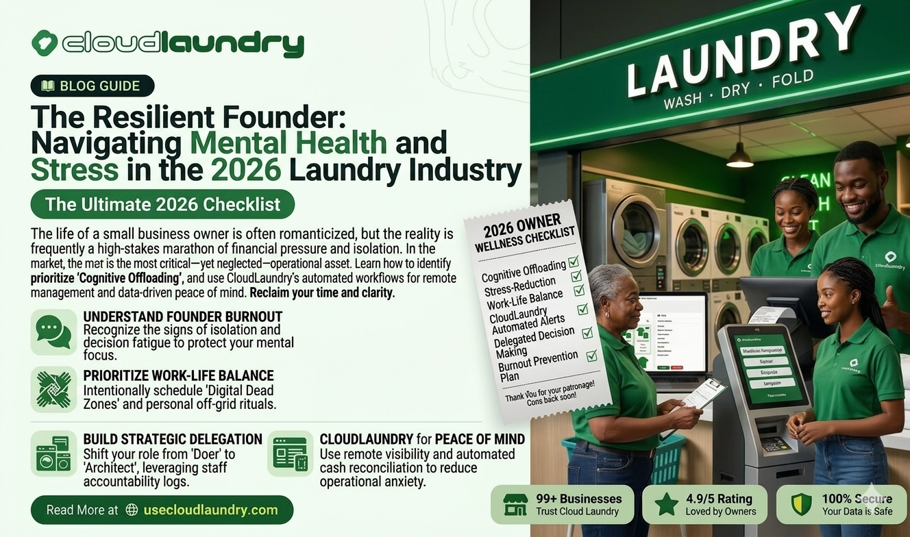 The Resilient Founder: Navigating Mental Health and Stress in the 2026 Laundry Industry