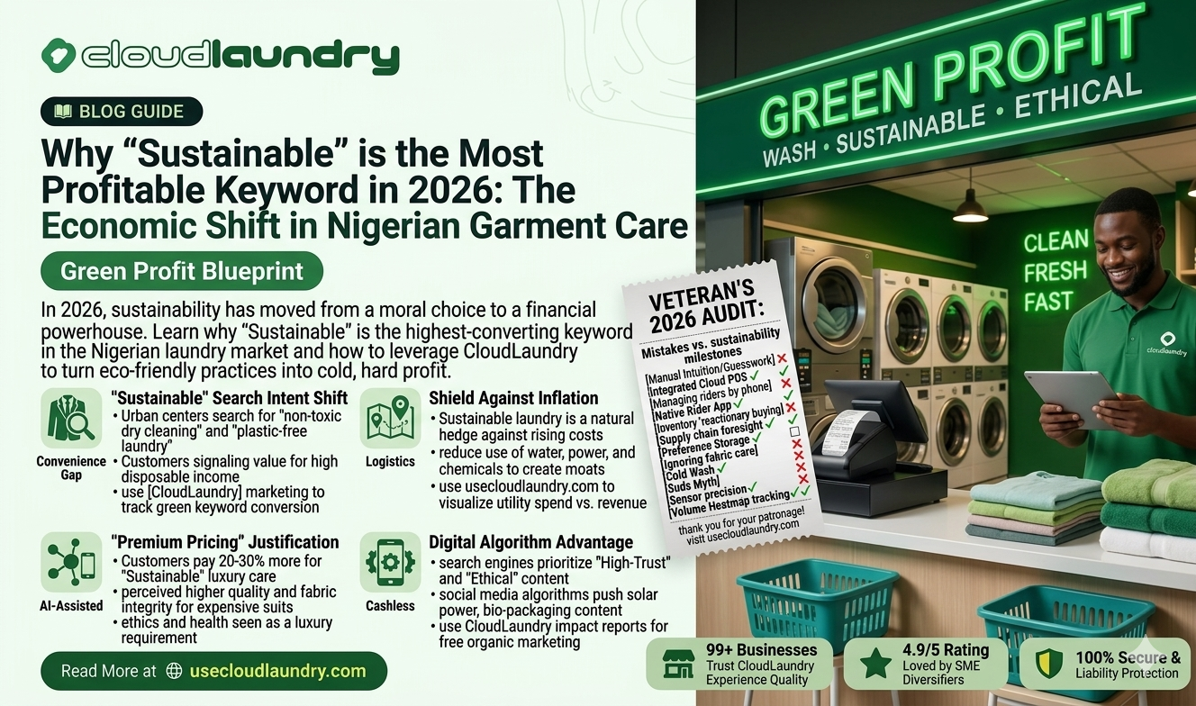 Why "Sustainable" is the Most Profitable Keyword in 2026: The Economic Shift in Nigerian Garment Care