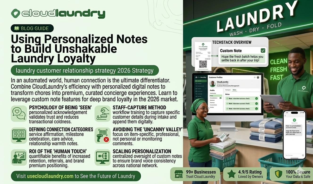 Using Personalized Notes to Build Unshakable Laundry Loyalty