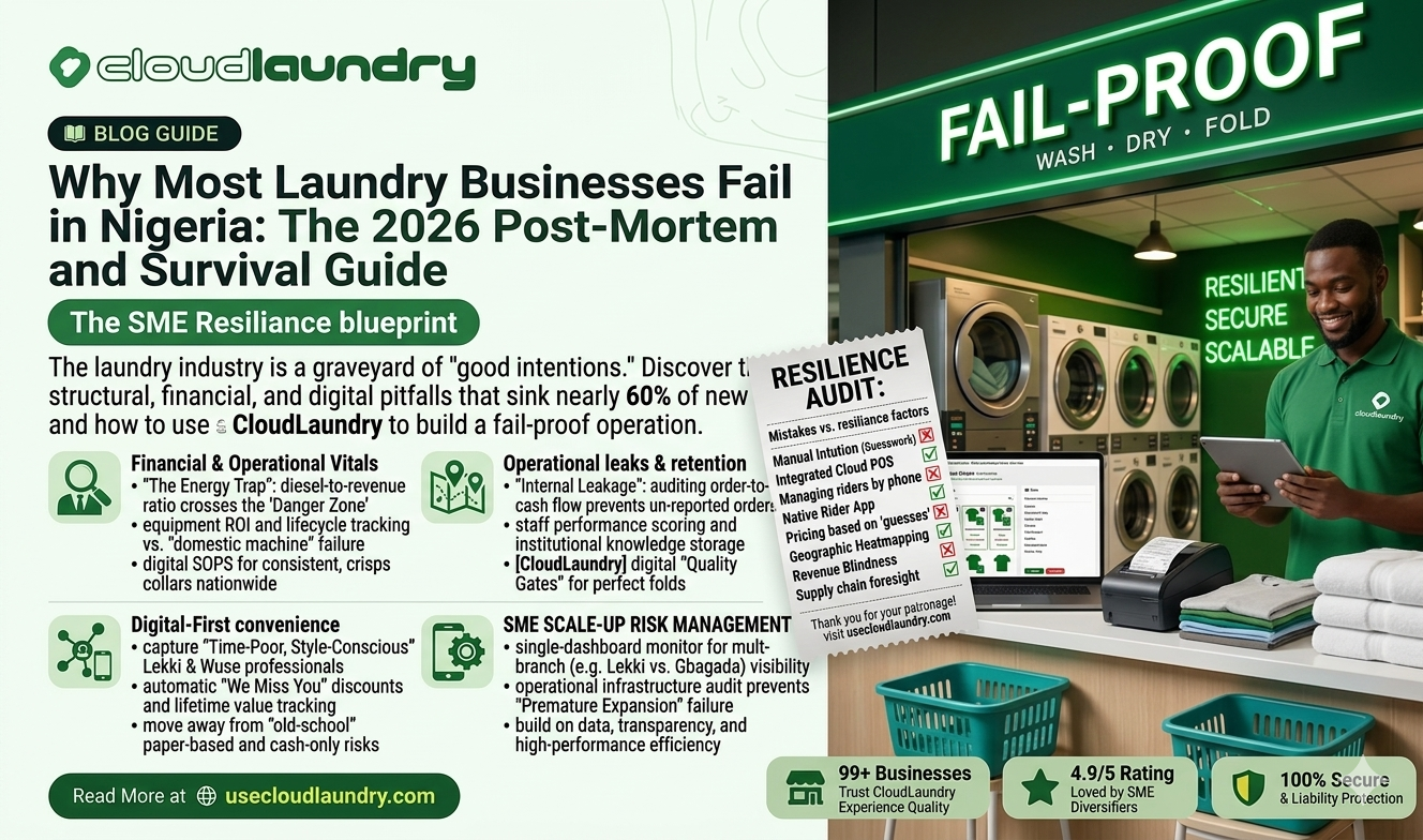 Why Most Laundry Businesses Fail in Nigeria: The 2026 Post-Mortem and Survival Guide