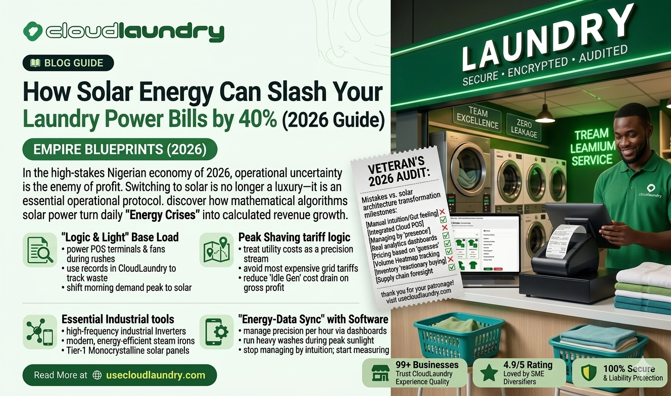 How Solar Energy Can Slash Your Laundry Power Bills by 40% (2026 Guide)