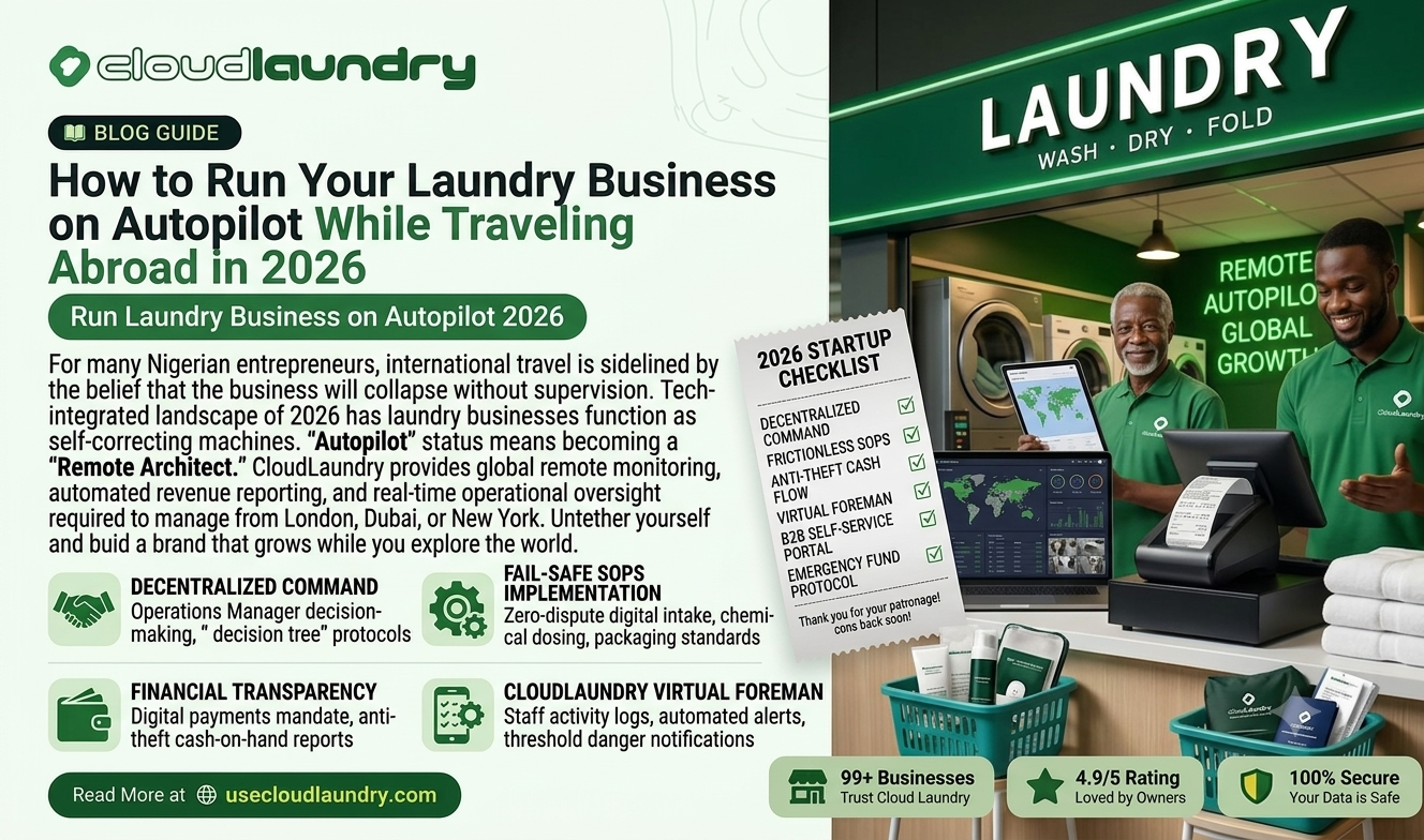 How to Run Your Laundry Business on Autopilot While Traveling Abroad in 2026