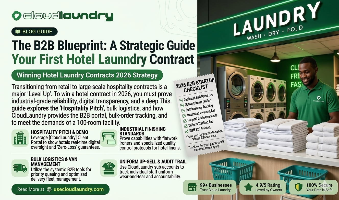 The B2B Blueprint: A Strategic Guide to Securing Your First Hotel Laundry Contract