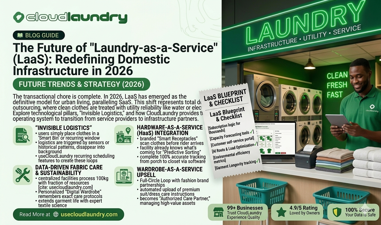 The Future of "Laundry-as-a-Service" (LaaS): Redefining Domestic Infrastructure in 2026