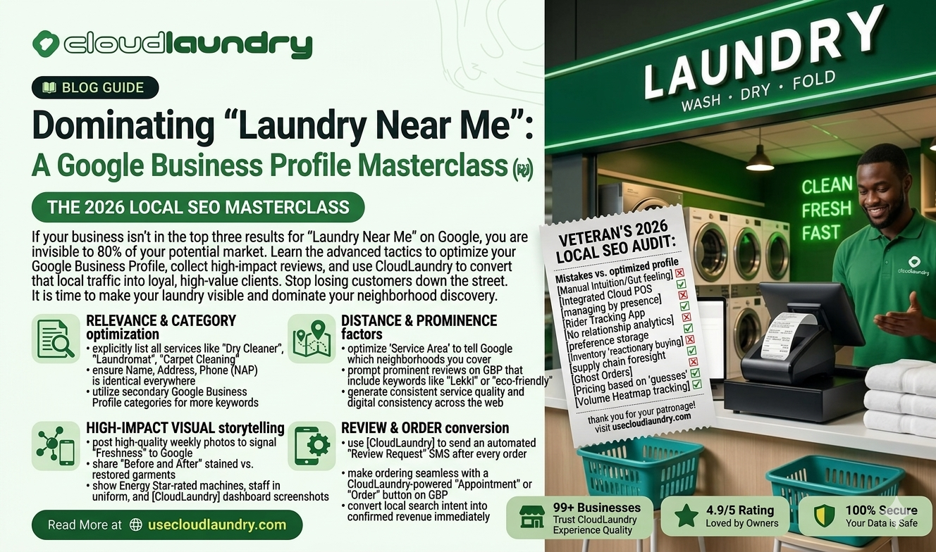 Dominating "Laundry Near Me": A Google Business Profile Masterclass (2026 Edition)