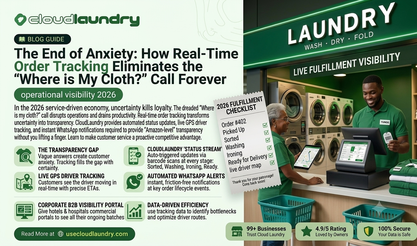 How Real-Time Order Tracking Eliminates the "Where is My Cloth?" Call Forever