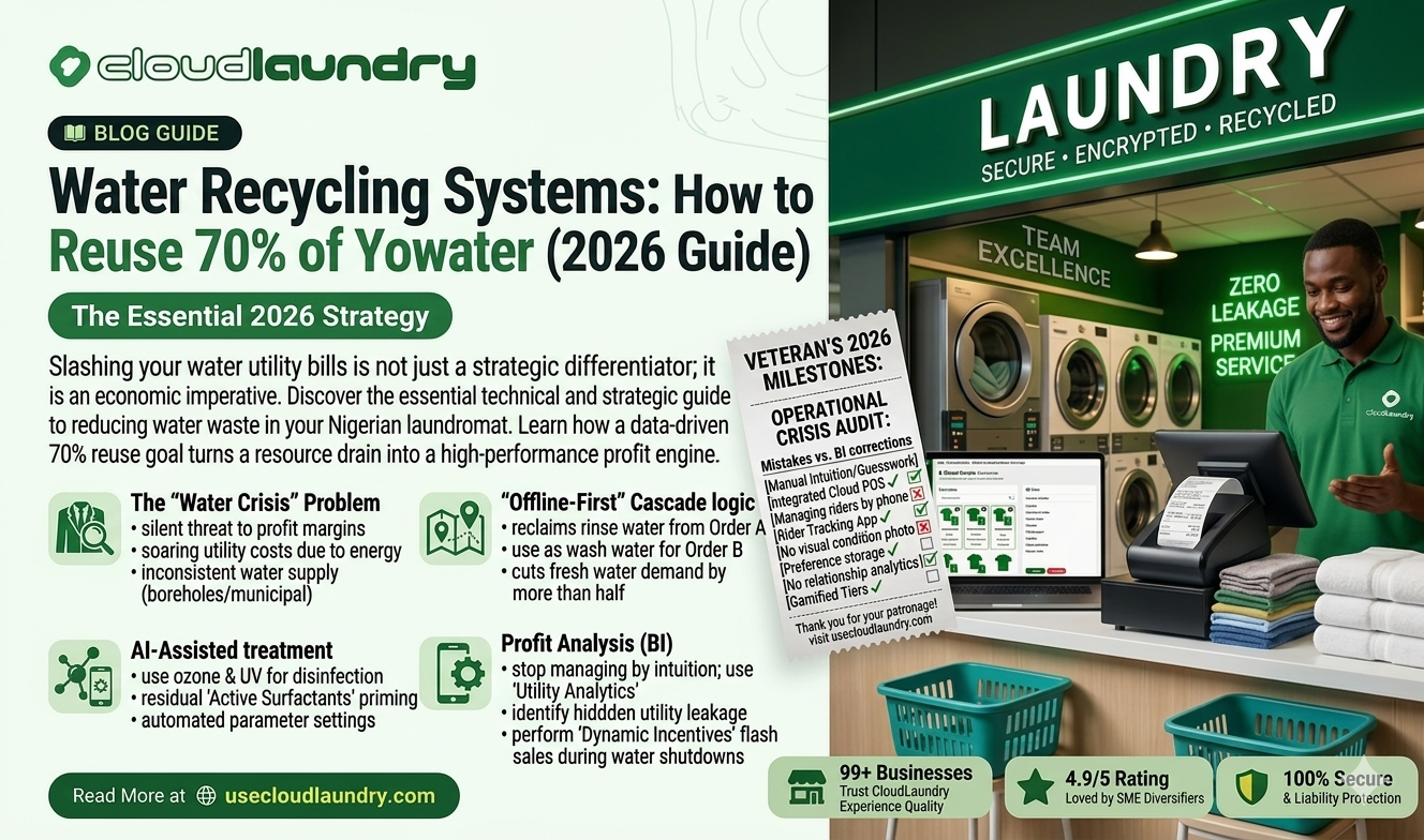Water Recycling Systems: How to Reuse 70% of Your Wash Water (2026 Guide)