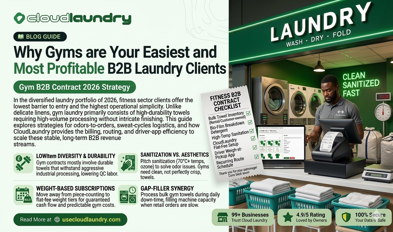 Why Gyms are Your Easiest and Most Profitable B2B Laundry Clients