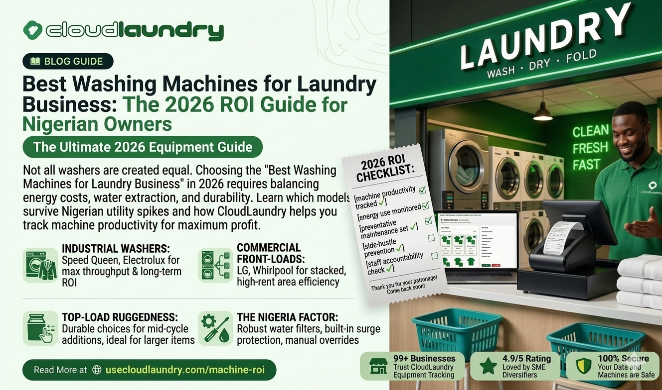 Best Washing Machines for Laundry Business: The 2026 ROI Guide for Nigerian Owners