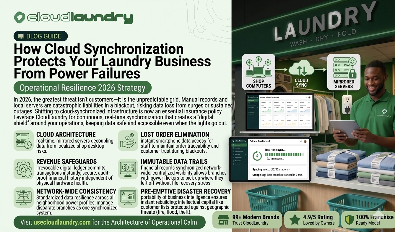 How Cloud Synchronization Protects Your Laundry Business From Power Failures