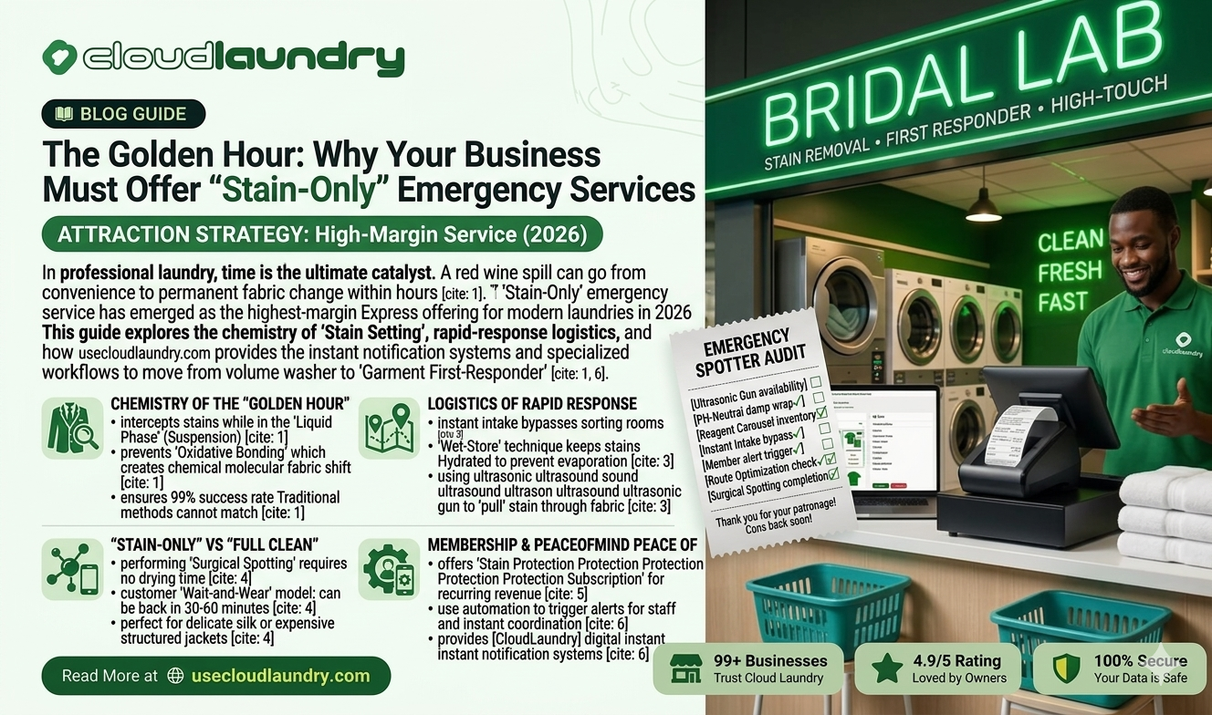 The Golden Hour: Why Your Business Must Offer "Stain-Only" Emergency Services