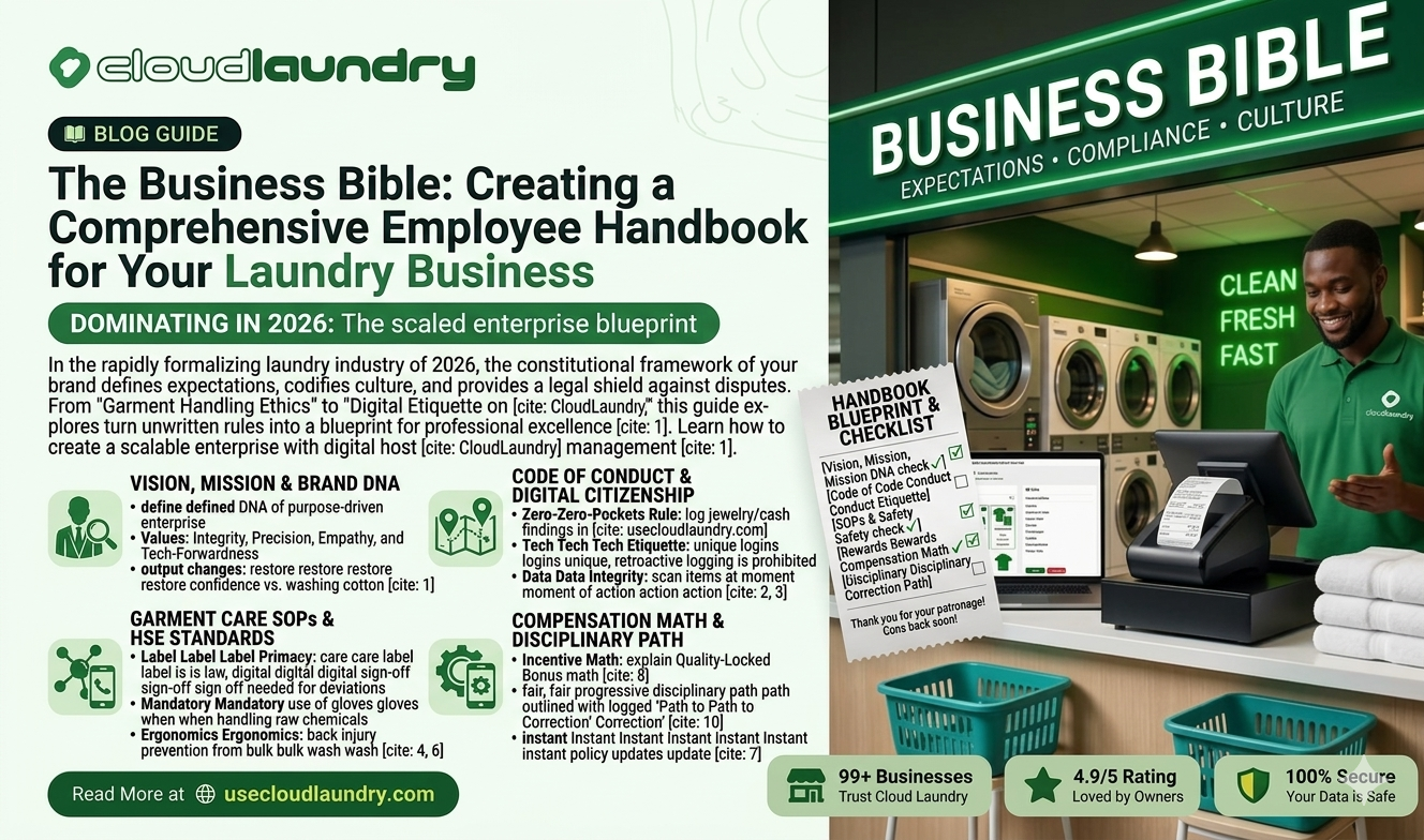 The Business Bible: Creating a Comprehensive Employee Handbook for Your Laundry Business
