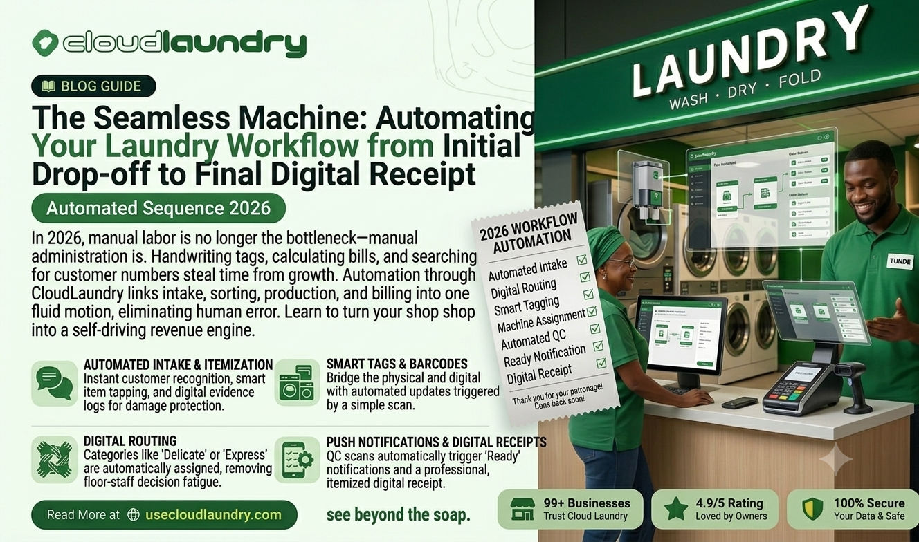 Automating Your Laundry Workflow from Initial Drop-off to Final Digital Receipt