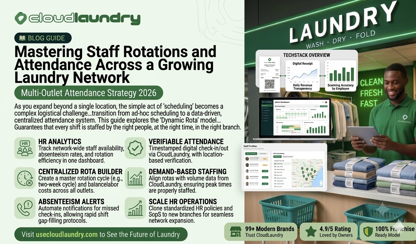Mastering Staff Rotations and Attendance Across a Growing Laundry Network