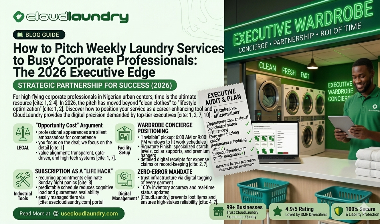 How to Pitch Weekly Laundry Services to Busy Corporate Professionals: The 2026 Executive Edge
