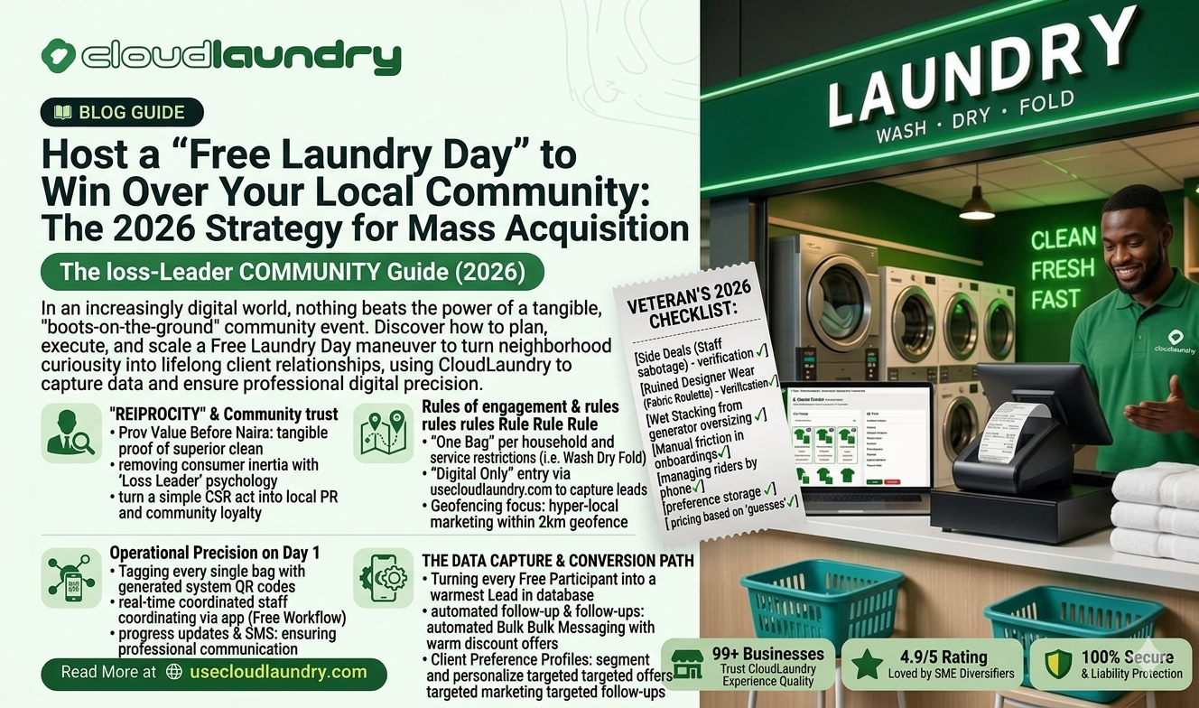 Host a "Free Laundry Day" to Win Over Your Local Community: The 2026 Strategy for Mass Acquisition