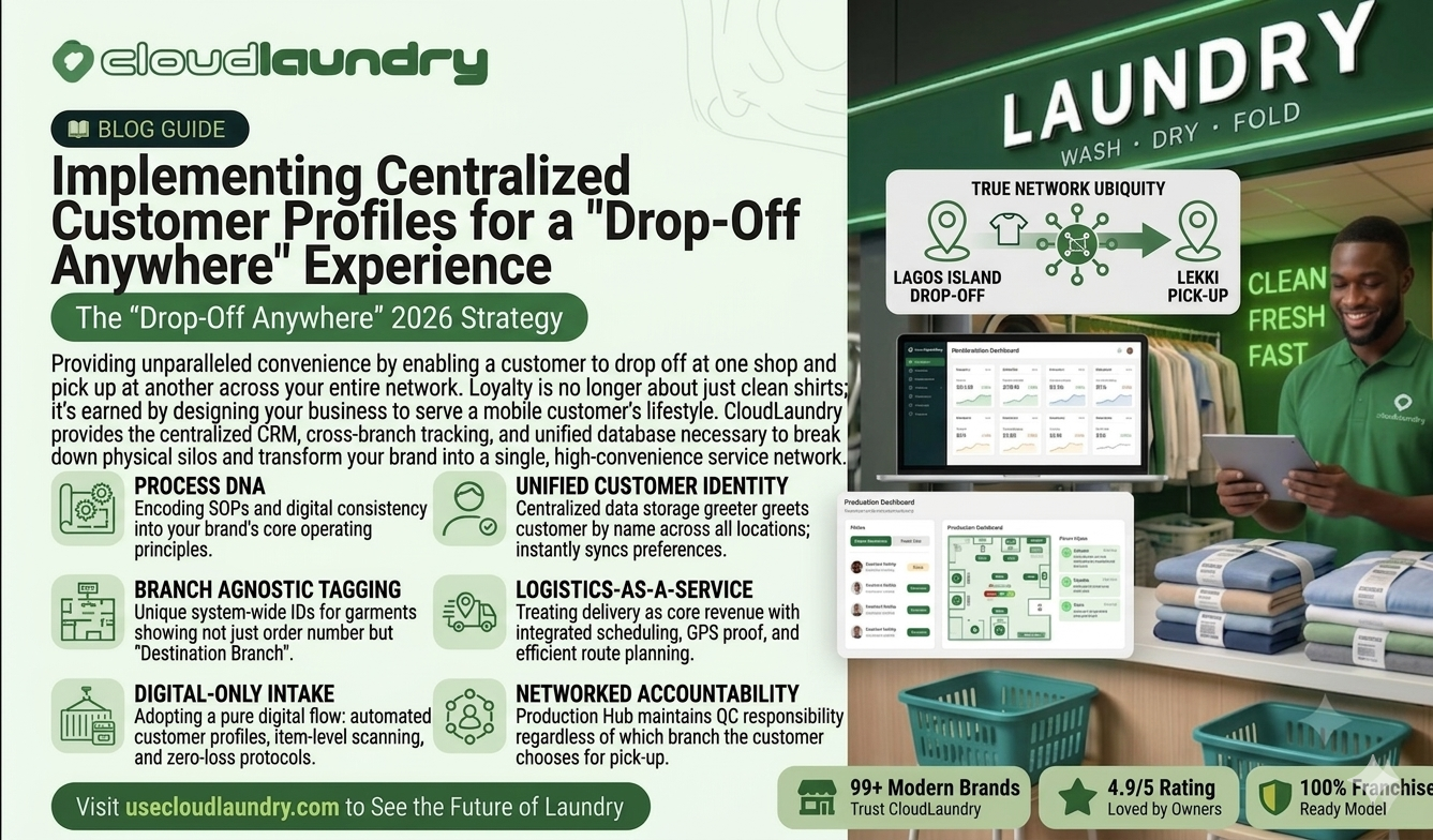 Implementing Centralized Customer Profiles for a "Drop-Off Anywhere" Experience
