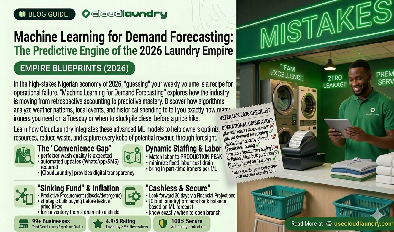 Machine Learning for Demand Forecasting: The Predictive Engine of the 2026 Laundry Empire