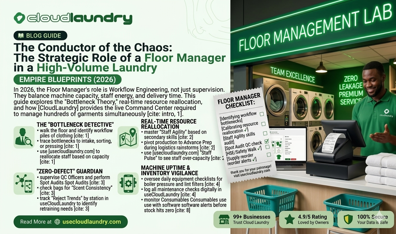 The Conductor of the Chaos: The Strategic Role of a Floor Manager in a High-Volume Laundry
