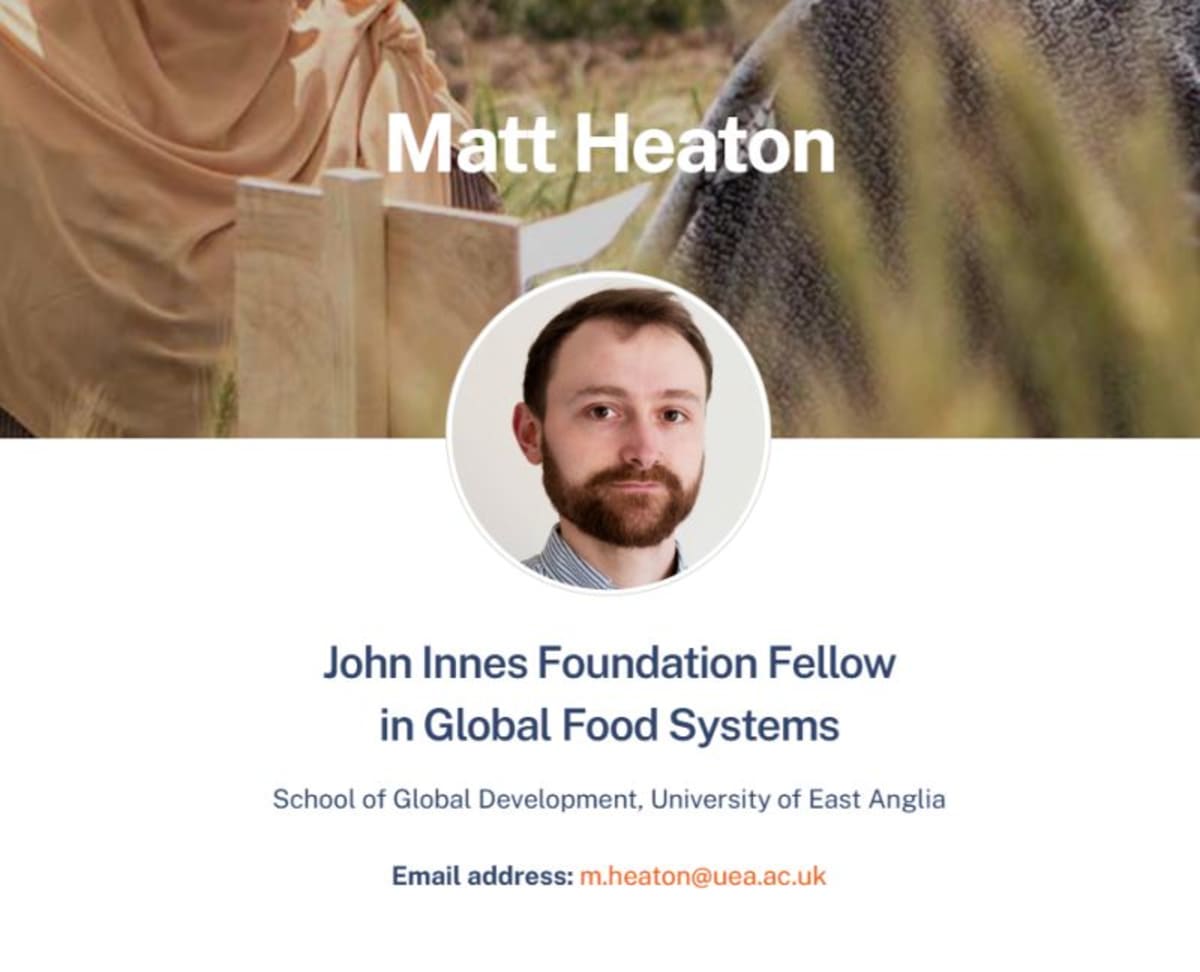 I've gained a new fellowship: JIF Fellow in Global Food Security