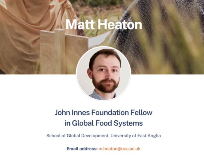 I've gained a new fellowship: JIF Fellow in Global Food Security