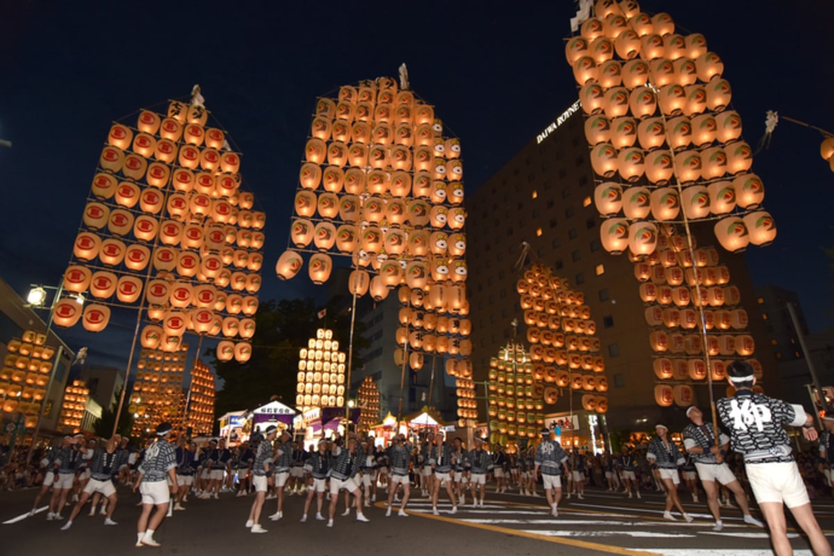 Akita Kanto Matsuri, Japon