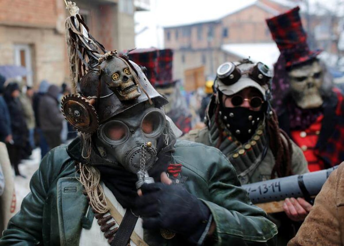 Carnaval des monstres de Vevtchani, Macédoine du Nord