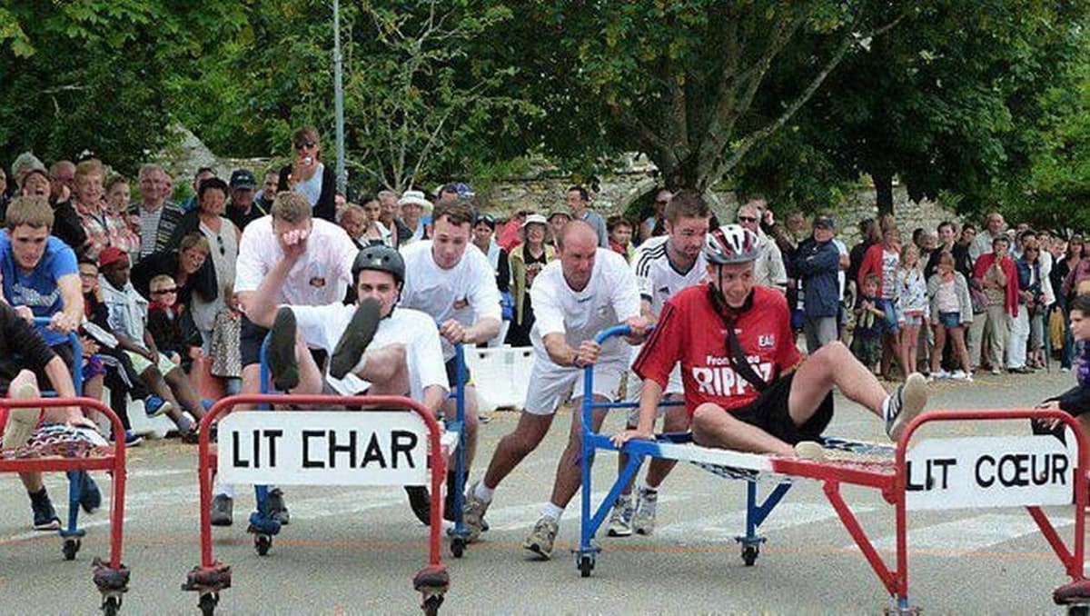 Championnat du monde de course en lits à roulettes, France