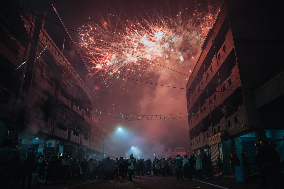 Yanshui Beehive Fireworks Festival, Taïwan