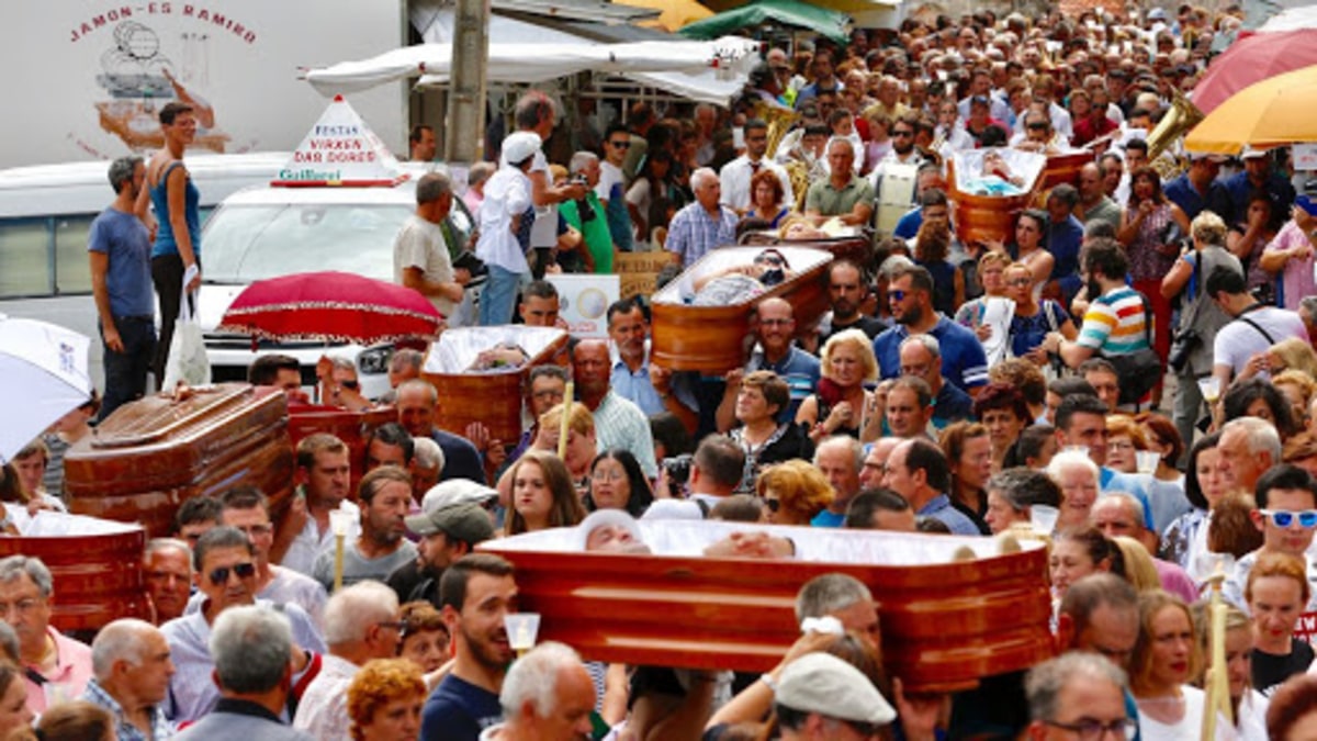 Fête de Santa Marta de Ribarteme, Espagne